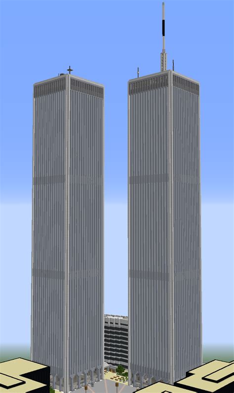 World Trade Center Minecraft Twin Towers Unbrickid