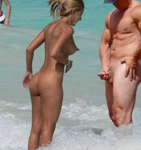 Huge Erection Nude Beach Couple