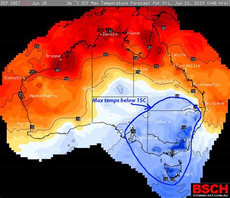 Winter Low Temperatures Hit Pretty Hard Across Large Parts Of Australia