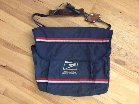 Vintage USPS Mail Carrier Bag Satchel With Leather Straps Retired Collectors Collectibles