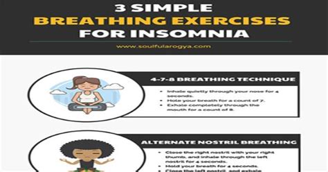 3 Simple Breathing Exercises For Insomnia Infographic Infographics