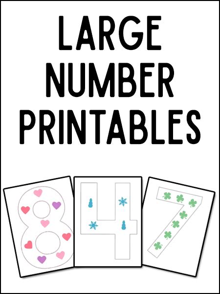 5 Best Large Printable Cut Out Numbers Printableecom 6 Best Big