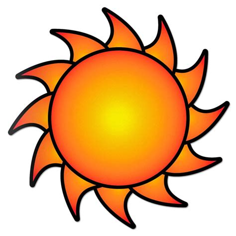 Sun Decal Hot Orange Sticker Vinyl Rear Window Car Truck Laptop Sun