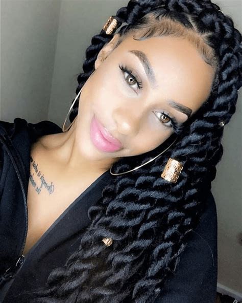 Big Twist Braids Updos