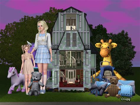 Mod The Sims Peppermint 10x10 Mini Doll House No Cc