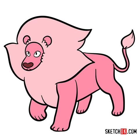 How To Draw Lion Steven Universe Sketchok Easy Drawing Guides
