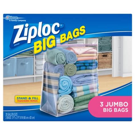 Ziploc® Big Bags Gallon Storage Bags 3 Pk 20 Gal Foods Co