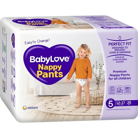 Babylove Nappy Pants Size 5 12 17kg 25 Pack Woolworths