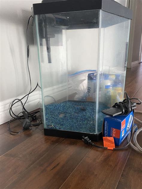20 Gallon Hexagon Tall Fish Tank With Tons Of Extras For Sale In Chino