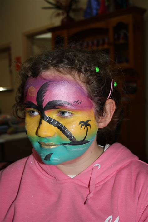 Stunning Easy Sunset Facepainting Face Painting Carnival Face Paint