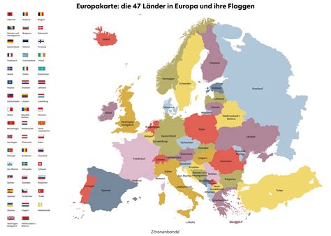 Europakarte Die 47 Länder In Europa Mit Karte