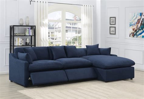 Destino Blue Power Reclining Sectional Sofa Kfrooms Furniture Sale