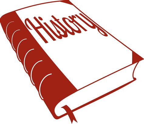Outline Red History Book Clipart The Cliparts