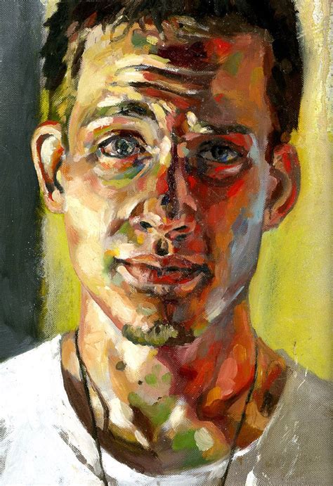 Self Portrait By Dan Maynard Acrylic Portrait Painting Portraiture