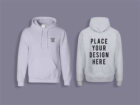 professional men s hoodie mockup front and back view