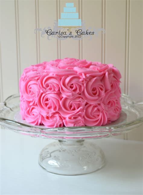 Rose Swirl Smash Cake