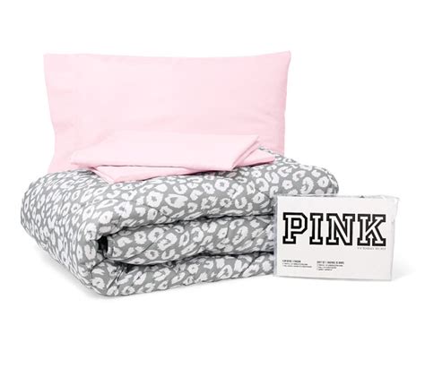 Victorias Secret Pink Bed In A Bag Queen Reversible Comforter Sheet 5