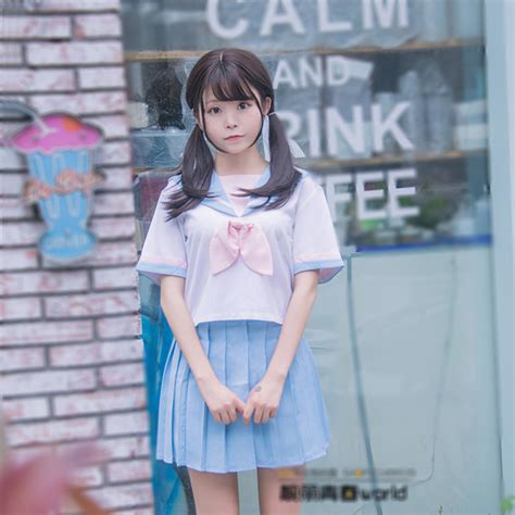 Super Cute Japan School Girl Jk Kawaii Rabbit Ear Sailor Uniform Costume Outfit Ebay