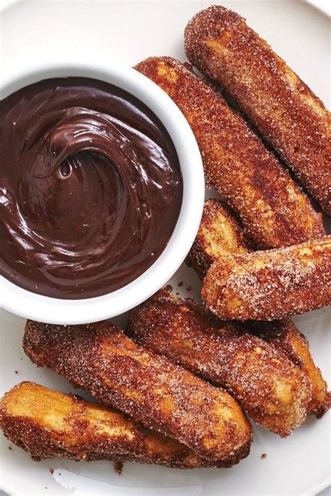 Churros With Chocolate Sauce These Churro Delights Are Lighter Than