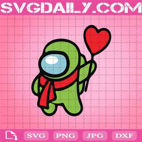 Among Us Valentines Day Svg Love Is Among Us Svg Among Us Svg