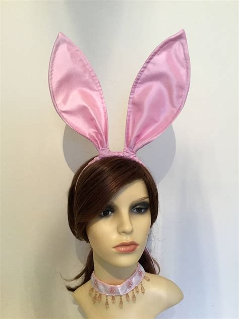 Bunny Ears Headband Black Bunny Ears Playboy Bunny Ears Etsy