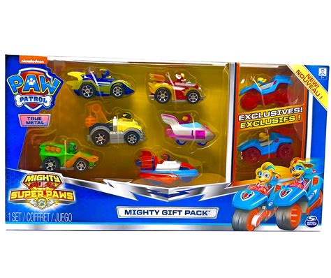 Buy Paw Patrol Mighty Pups Super Paws True Metal Cars Set Of Figures