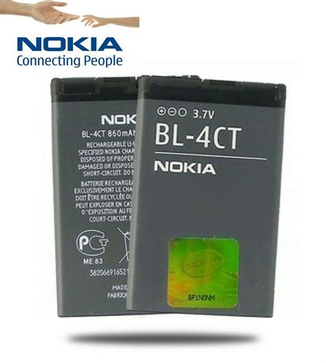 new nokia bl 4ct battery 860mah for nokia 2720 5310 5630 6600 7210 slide 7230 x3 ebay