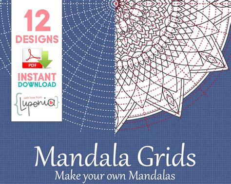 Mandala Grid Paper 12 Different Grids