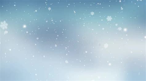 Falling Snow Twinkling Stars Christmas Winter Forest Background Loop Stock Video Video Of