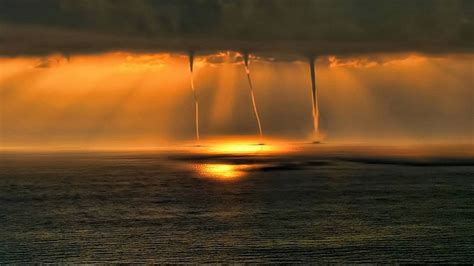 In The Mediterranean Sea You Can Happen To Spot A Majestic View Like This Three Waterspouts In