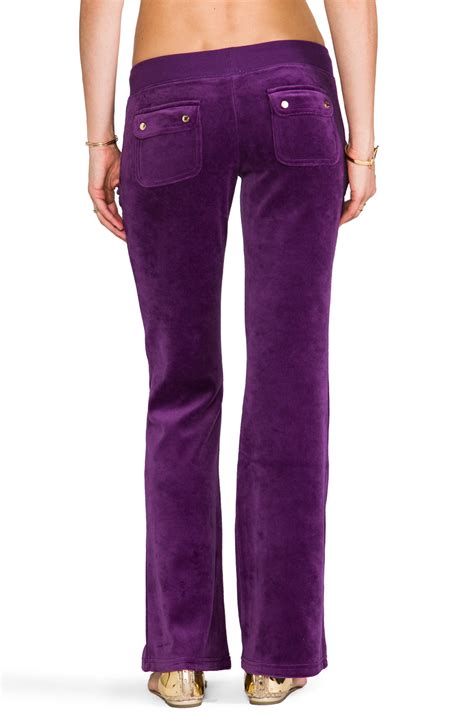 Lyst Juicy Couture J Bling Bootcut Pant In Purple In Purple