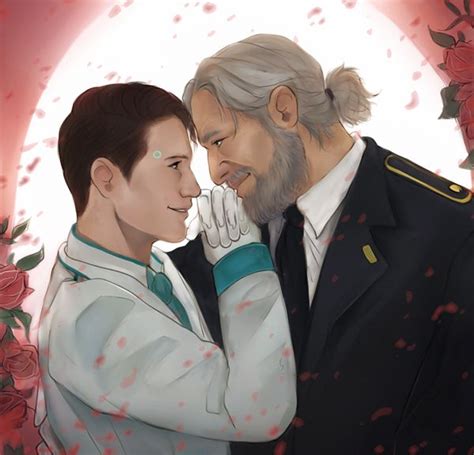 Hank X Connor Wedding Commission By Everybery On Deviantart Слэш