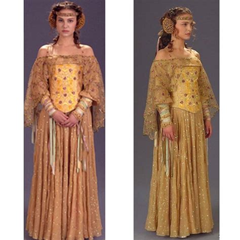 New Star Wars Iii Queen Padme Naberrie Amidala Dress Headwear Cosplay