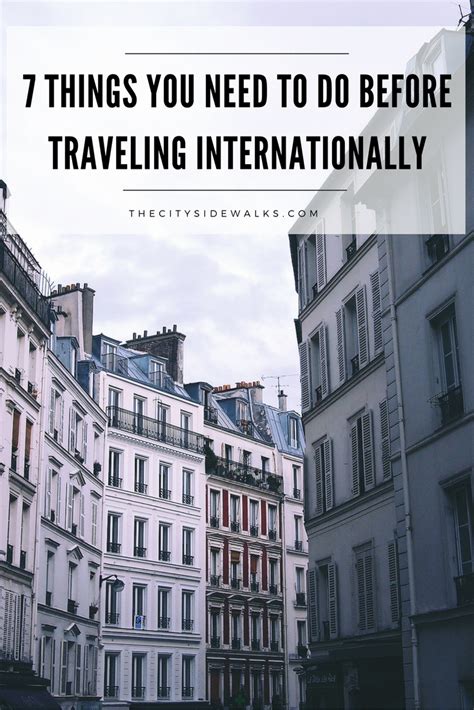 7 Things You Need To Do Before Traveling Internationally — The City