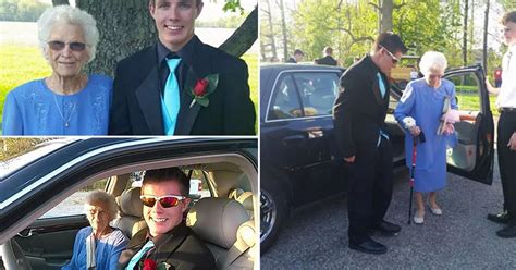 teenager takes 93 year old great grandmother to prom after he can t get date world news