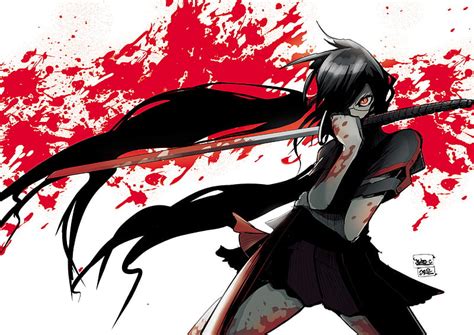 Free Download Kisaragi Saya Blood Girl Anime Katana Anime Girl