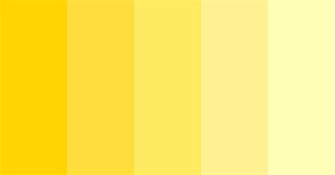 Yellow Gradient Color Scheme Monochromatic