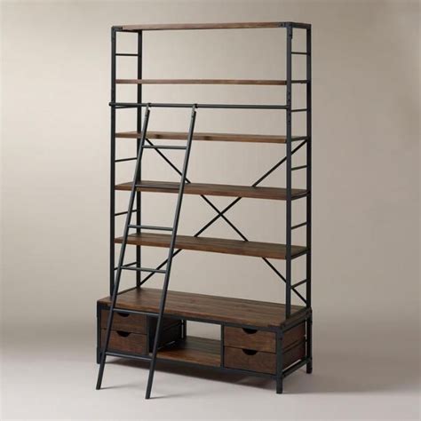Billy bookcase hack with library ladder. 15 Ideas of Bookcases With Ladder And Rail