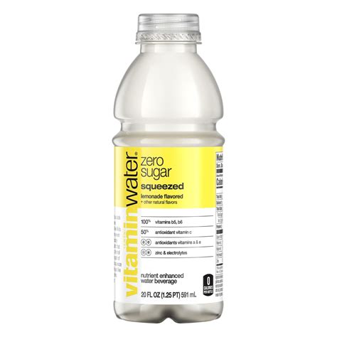 Glaceau Vitaminwater Zero Squeezed Lemonade Water Beverage Shop