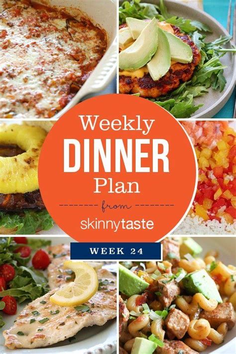 Skinnytaste Dinner Plan Week 24 Dinner Plan Dinner Slow Cooker