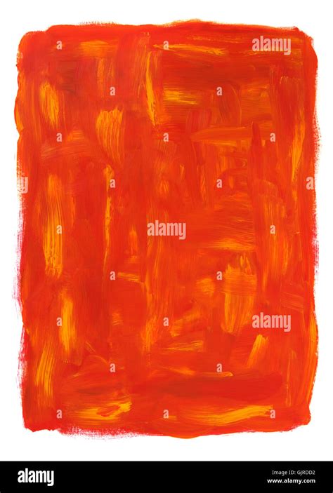 Vibrant Orange Abstract Oil Painting Stock Photo Alamy