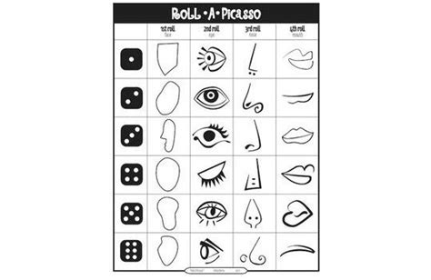 Roll A Picasso Art Game Pablo Styled Faces Create Fun For Creative