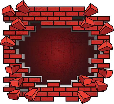 Grunge Brick Wall Cartoon Illustrations Royalty Free Vector Graphics