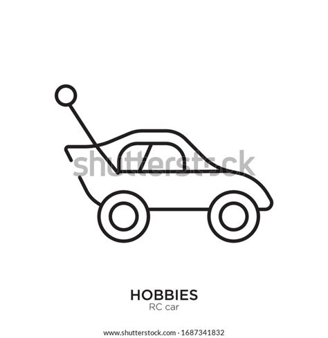 Rc Car Outline Isolated Rc Car Stock Vector Royalty Free 1687341832