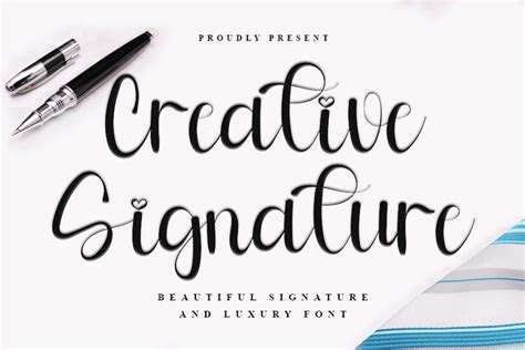 Creative Signature Beautiful Signature Font