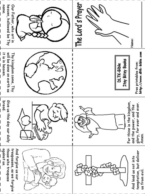 Free Printable The Lords Prayer Activity Sheets