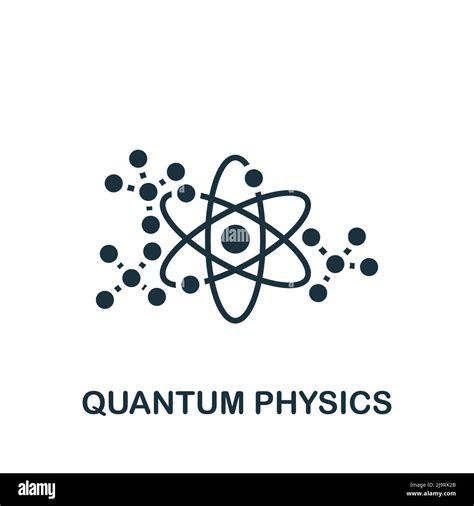 Quantum Physics Icon Monochrome Simple Science Icon For Templates Web