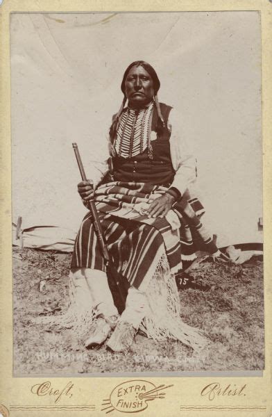 Kiowa Chief Photograph Wisconsin Historical Society Native