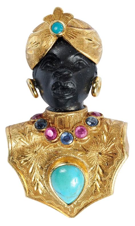Gem Set Blackamoor Brooches Price Guide Antique Brooches