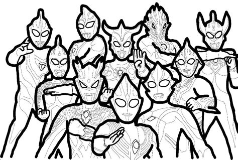 Ultraman Vs Red King Coloring Pages
